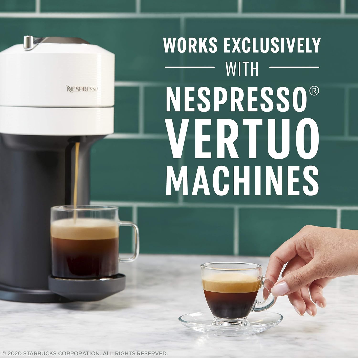 Starbucks by Nespresso Blonde Roast Veranda Blend Coffee (32-count single serve capsules, compatible with Nespresso Vertuo Line System) - Image 5